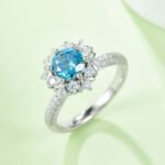 Flying Flower Blue Ring