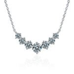 2.8 Carat Moissanite Twilight Sparkle necklace