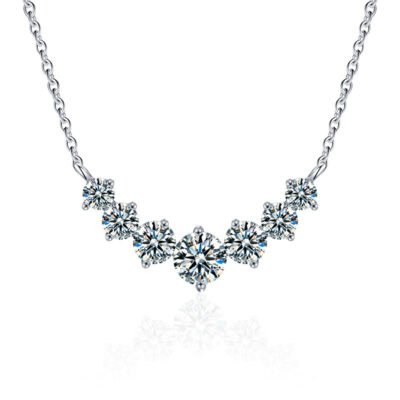 2.8 Carat Moissanite Twilight Sparkle necklace